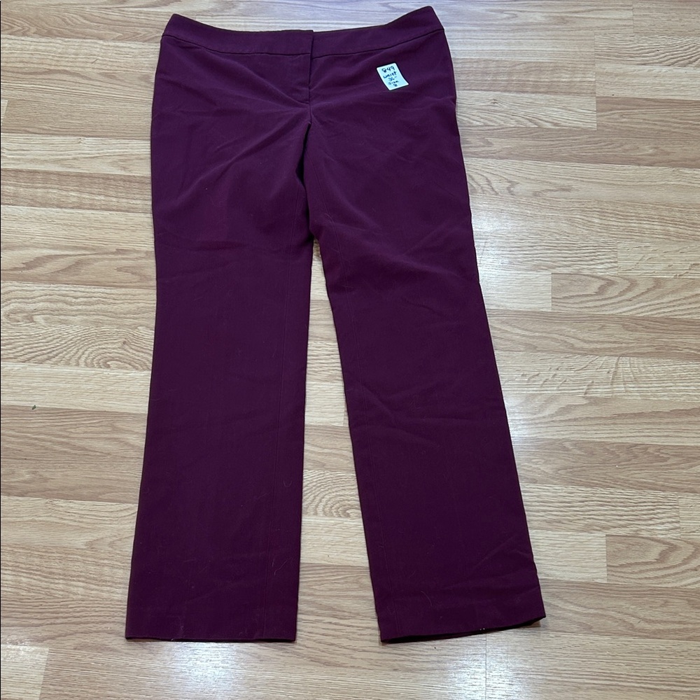 849. Nine West Women's Straight Leg Pants - Burgundy